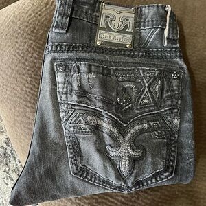 Rock Revival Gray Men's Jeans